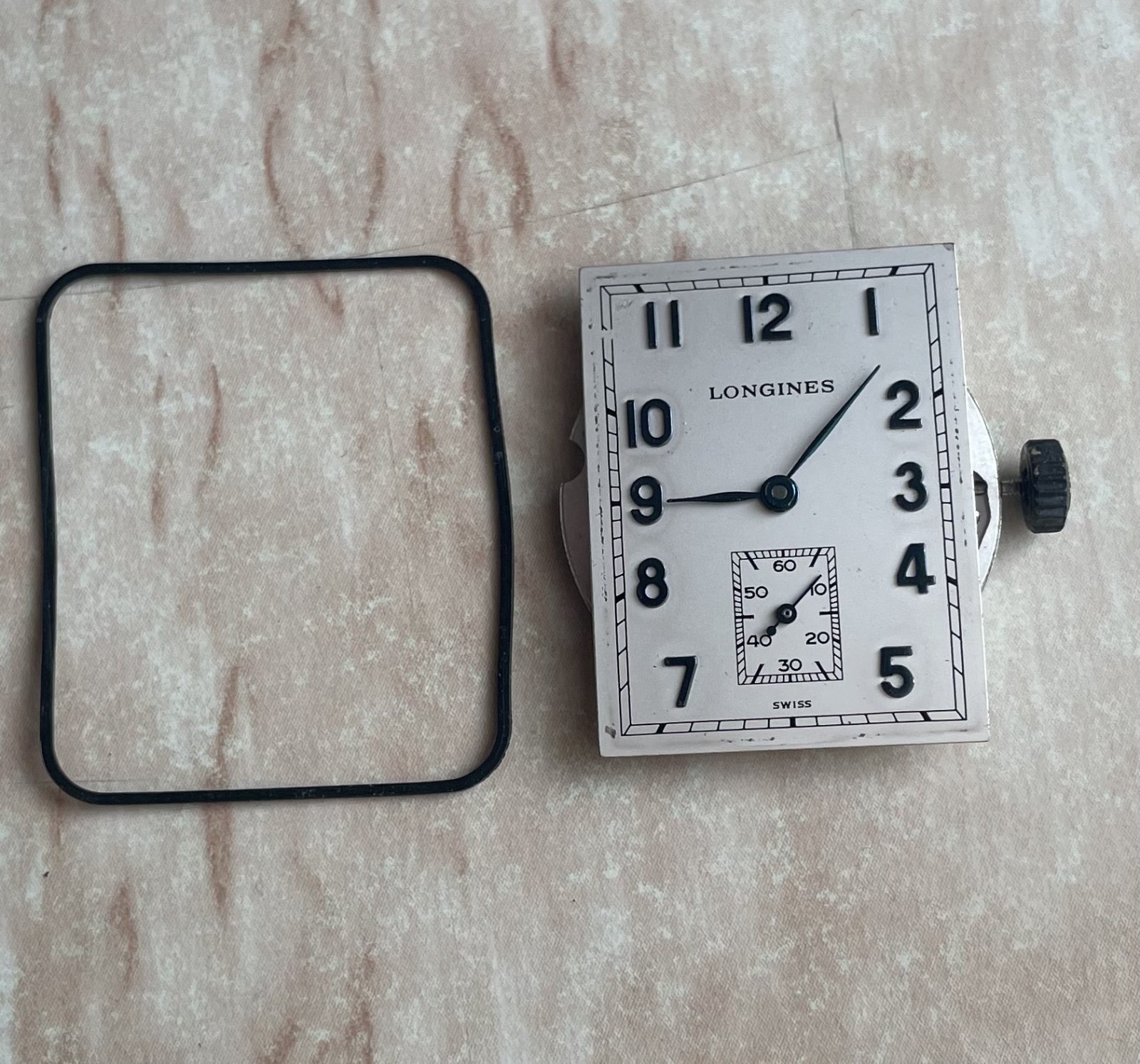 Vintage Longines Unisex Watch movement 17 J. Manual winding cal. L396.2 Eta 7001