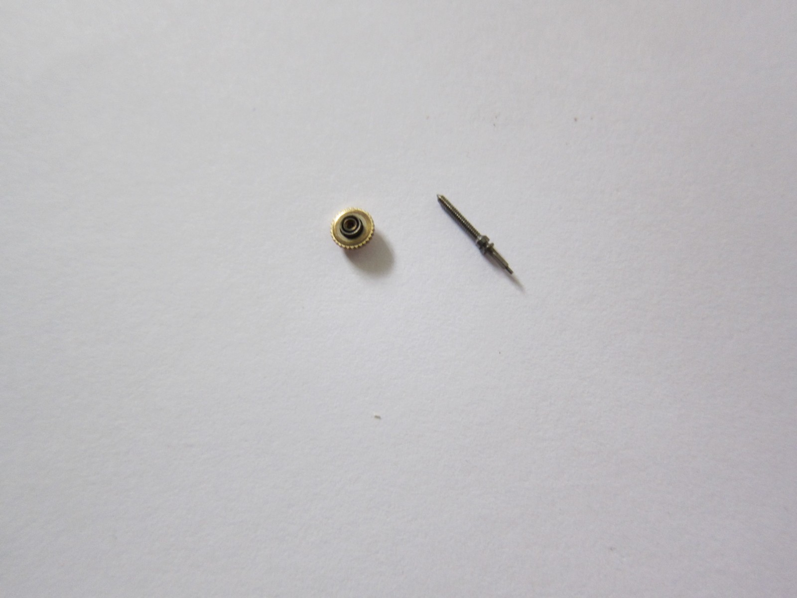 Vintage Hamilton Watch Crown & stem, 4.2 mm, Yellow NOS