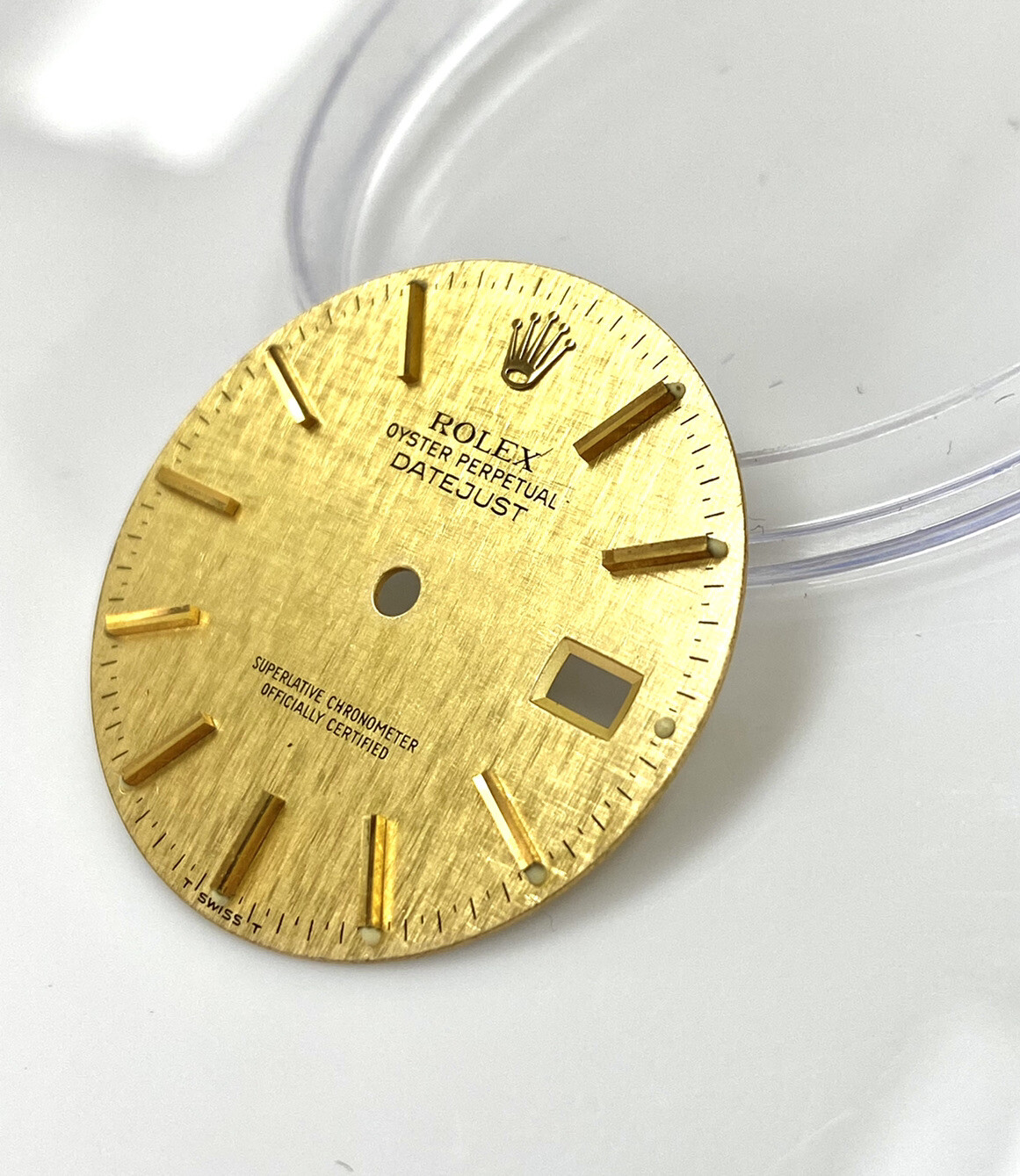Genuine Rolex Datejust 36mm Champagne Gold Linen Oyster Dial 16013 16233 #22