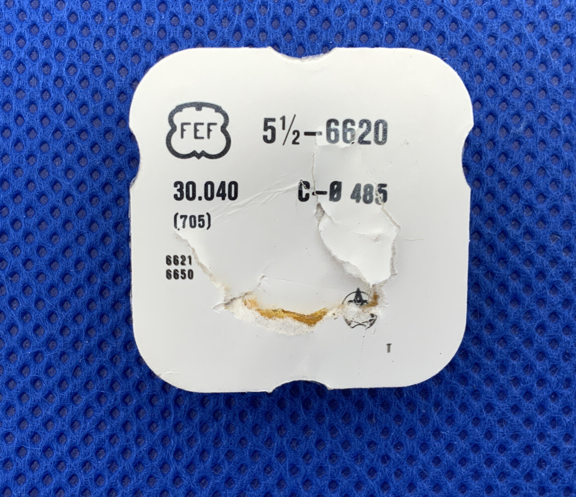 FEF 6620 Part # 705/1166 Escape Wheel. Opened. NOS. 4-6 L