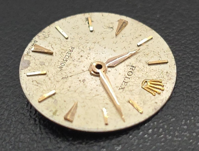 Rolex Precision 1300 Vintage Dial Diameter 16Mm And Hands Rose Gold