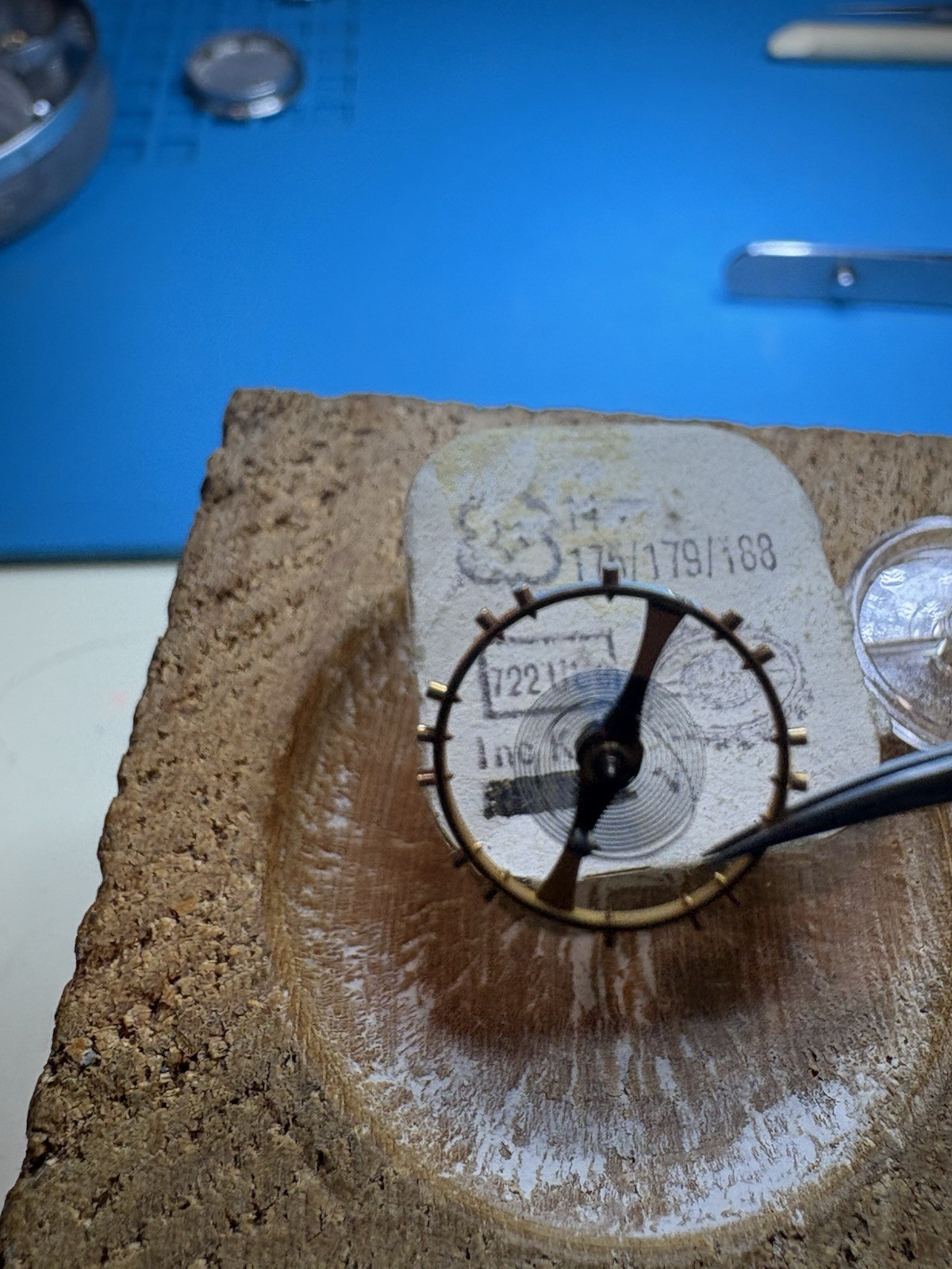 VENUS 175 /179/ 188 Chronograph Complete Balance Staff c/w Breguet Hair Spring