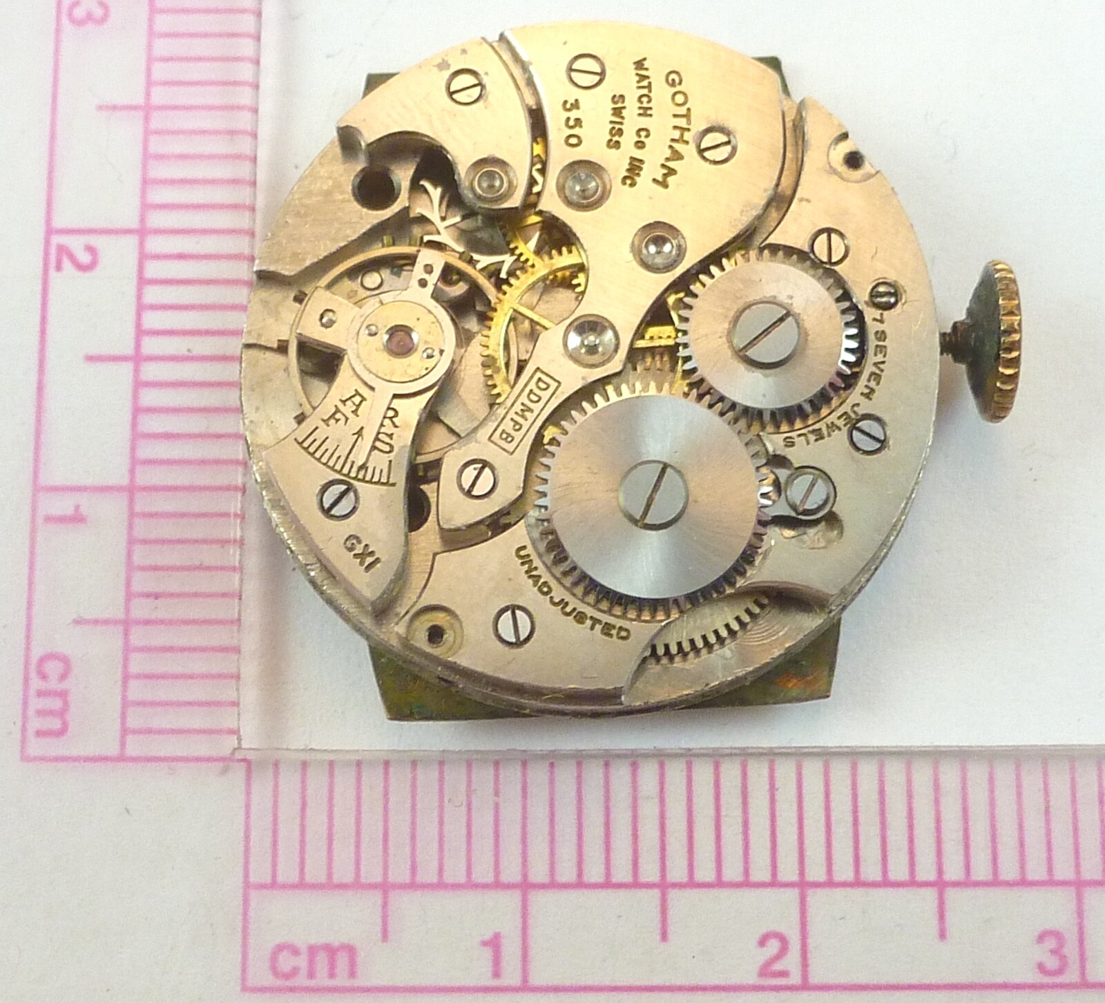 Gotham 350 DDMPB Mechanical Wristwatch Movement – Part Repair