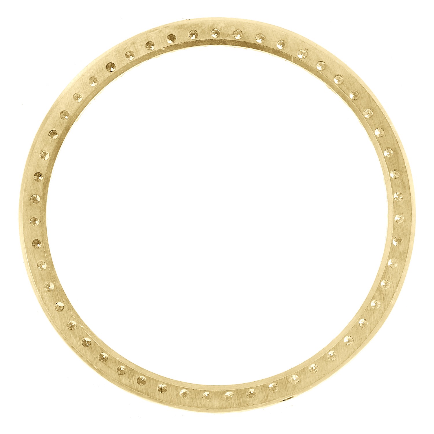 10K Yellow Gold Custom U-Cut Diamond Bezel Fits Rolex Day-Date 36mm Watch 1 CT.
