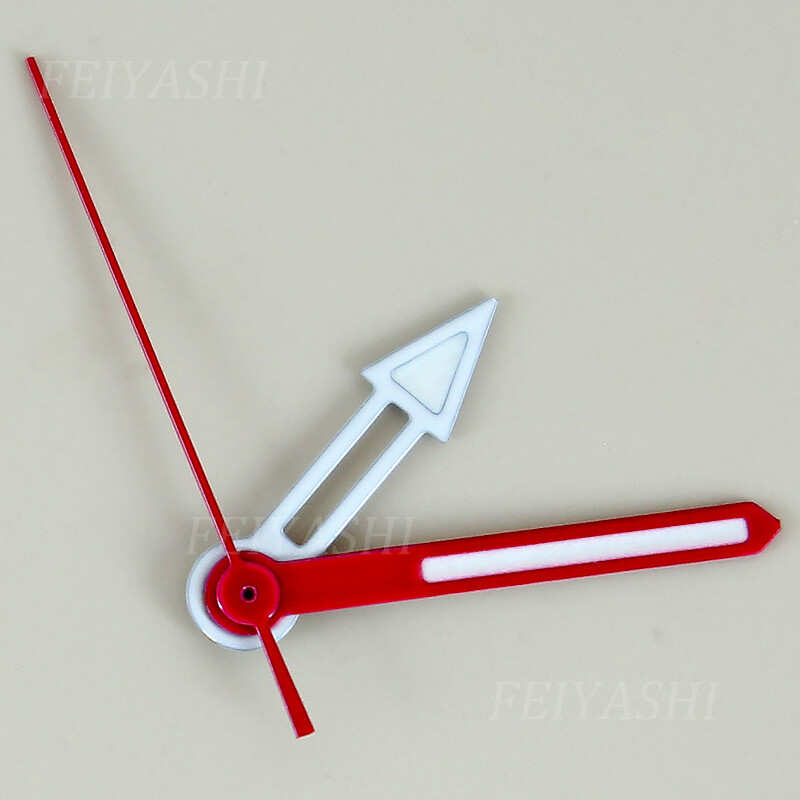 Samurai Red and white watch hands 3C luminescence For Seiko nh34 nh35 nh36 nh38