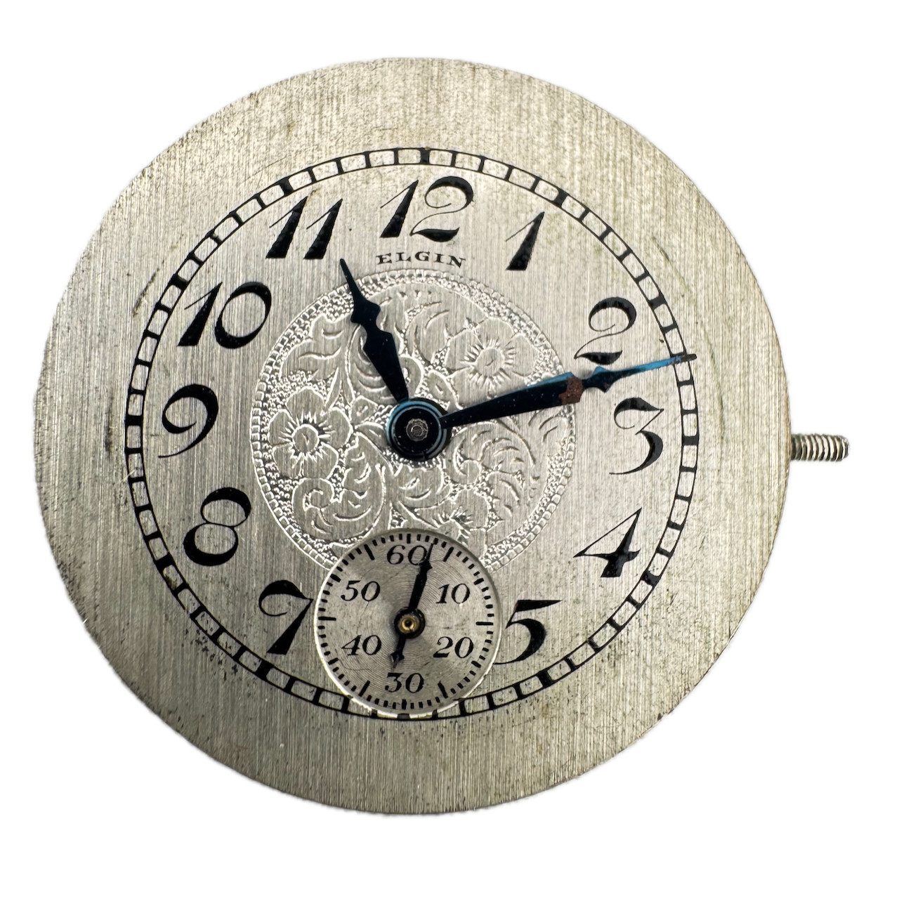 Vintage 6/0s 1928 Elgin 7 Jewel Mechanical Pocket Watch Movement 430 USA