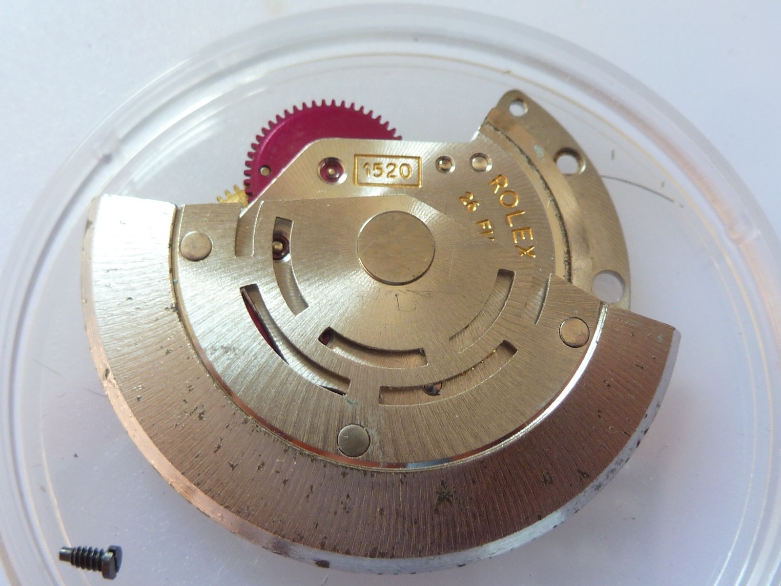 GENUINE Authentic Rolex Rotor + bridge 1520 perfect condition completely & screw