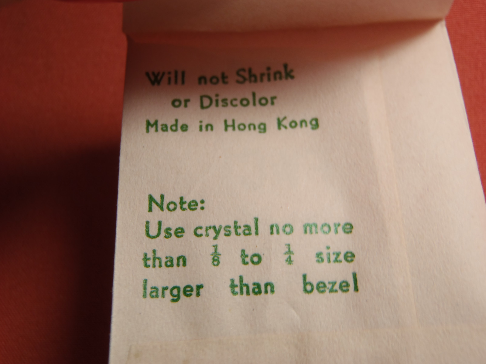 FWC HIGH ROUND PLASTIC Diamond Edge WATCH CRYSTAL 12.9MM NOS
