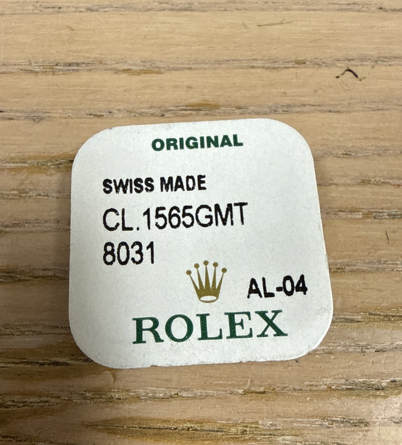 Genuine Rolex 1565GMT 8031 Cannon Pinion New Sealed