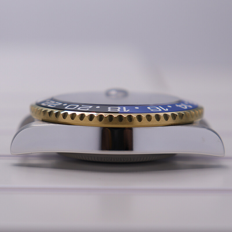 Brushed Watch Cases parts Modifying GMT Ceramic bezel For Seiko nh35 36 Movement