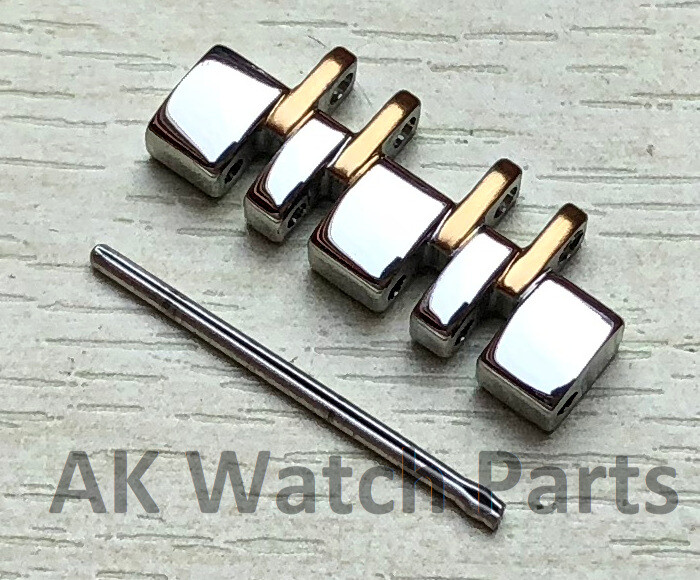 Spare Two-Tone HALF LINK Fit Tissot Carson T085407A T085410A 19mm strap/bracelet