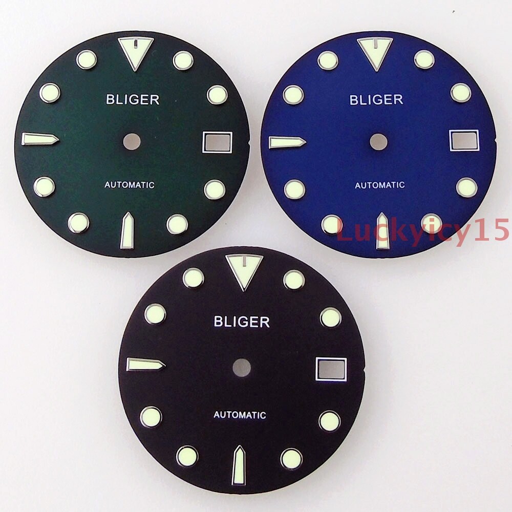 29mm watch dial fit for NH35 Automatic movement date window 3 or 4 o’clcok crown