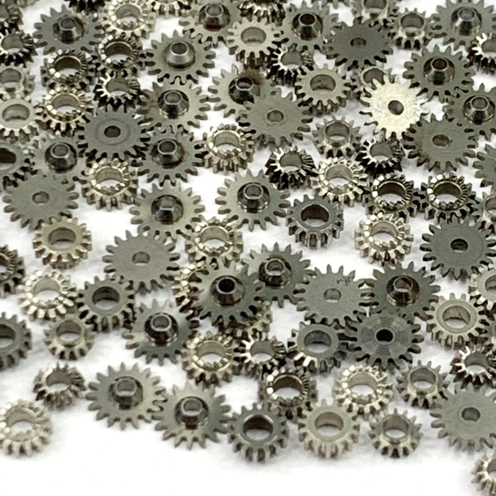 25 Watch Gears 3-5mm Silver Parts Steampunk Repair Job Lot Art Watchmaker Craft
