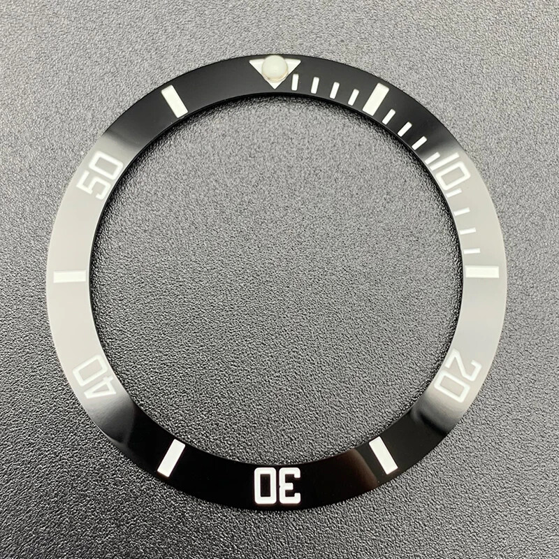 38mmX30.7mmX1.7mm Ceramic Bezel Insert For high-quality watch case parts R- LOGO