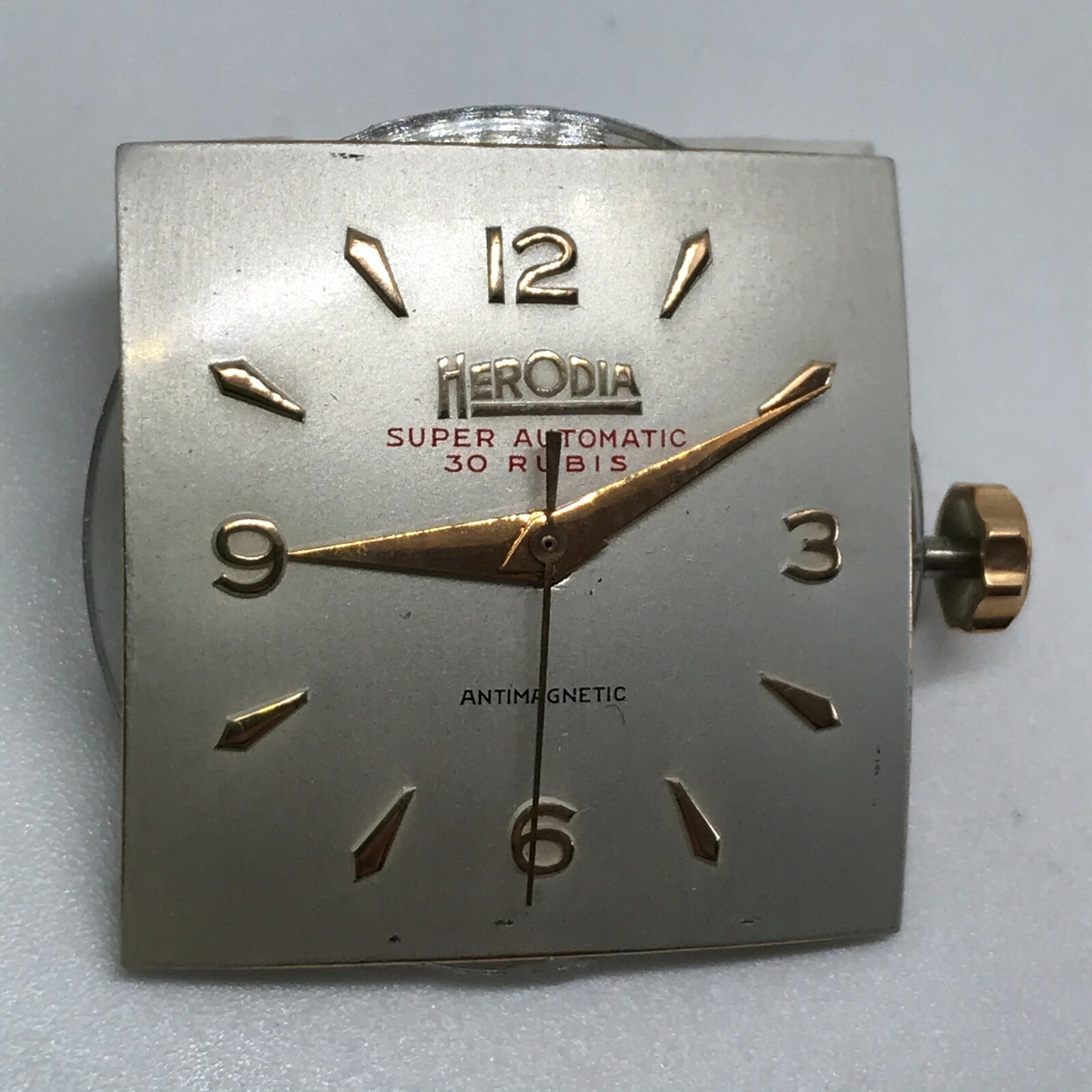Herodia vintage super automatic dial 24mm PARTS REPAIRS swiss made