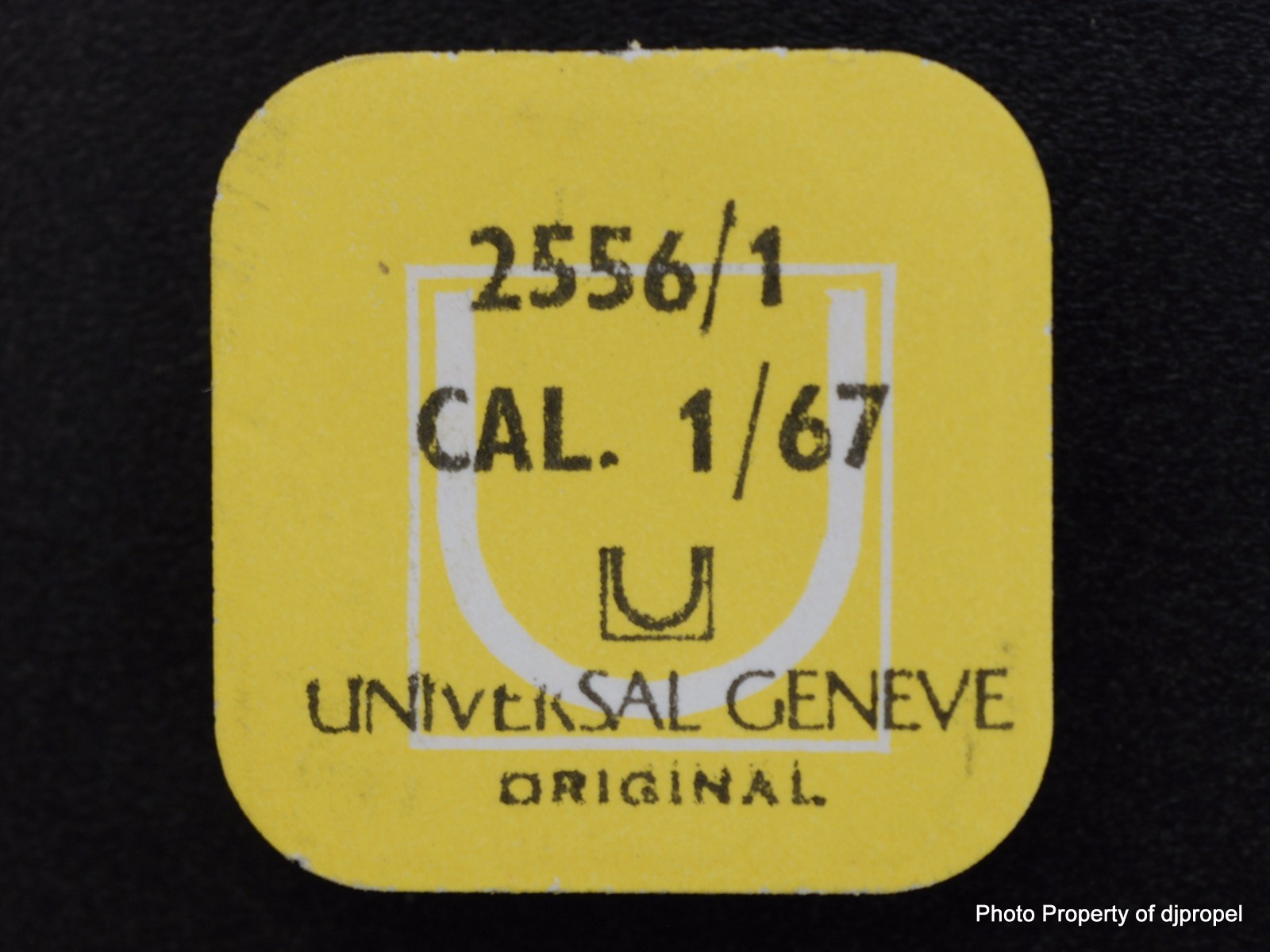 Vintage Universal Geneve Cal. 1-67C Date Star Driving Wheel Part # 2556/1