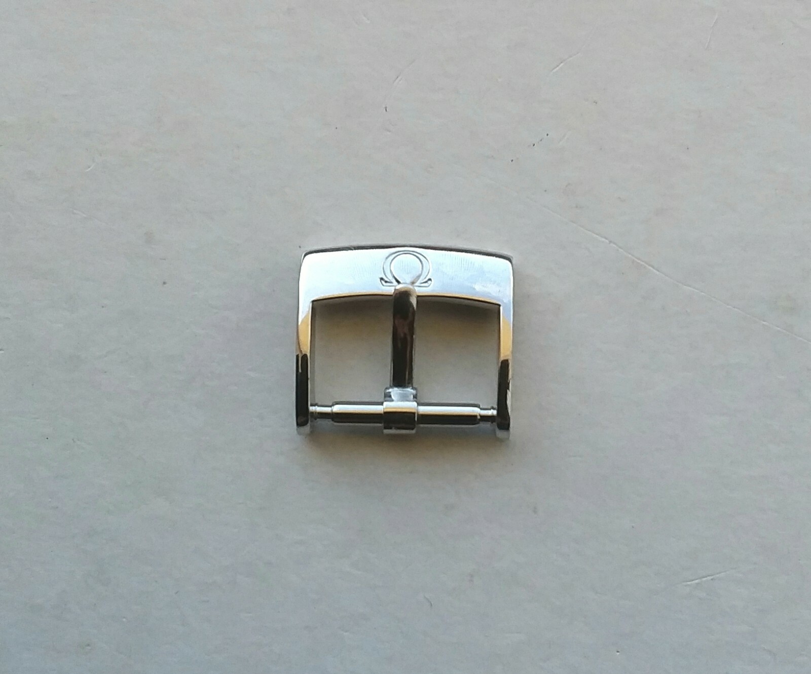 Omega Polished Steel Buckle “NOS” – 14mm