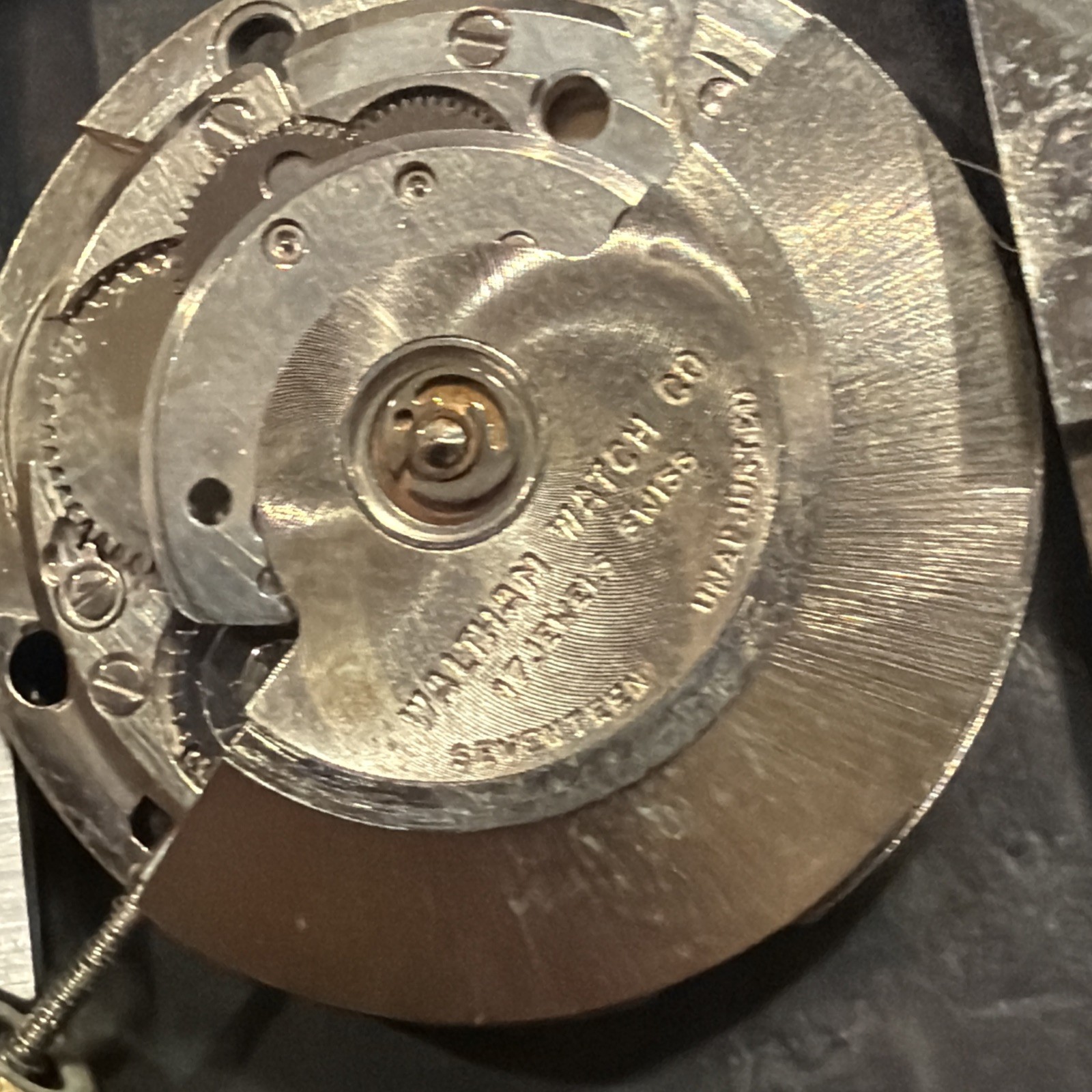 AG12 VINTAGE MEN’S WALTHAM AUTOMATIC WRIST WATCH MOVEMENT UNTESTED SOLD AS IS***