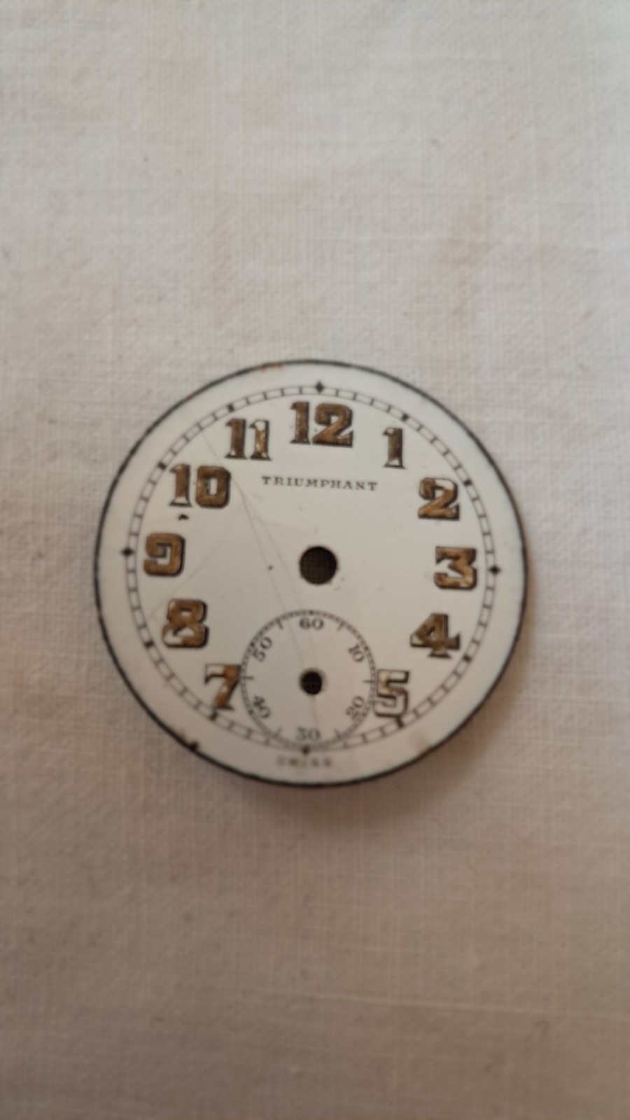 Triumphant Watch Face for Parts Only Vintage Original