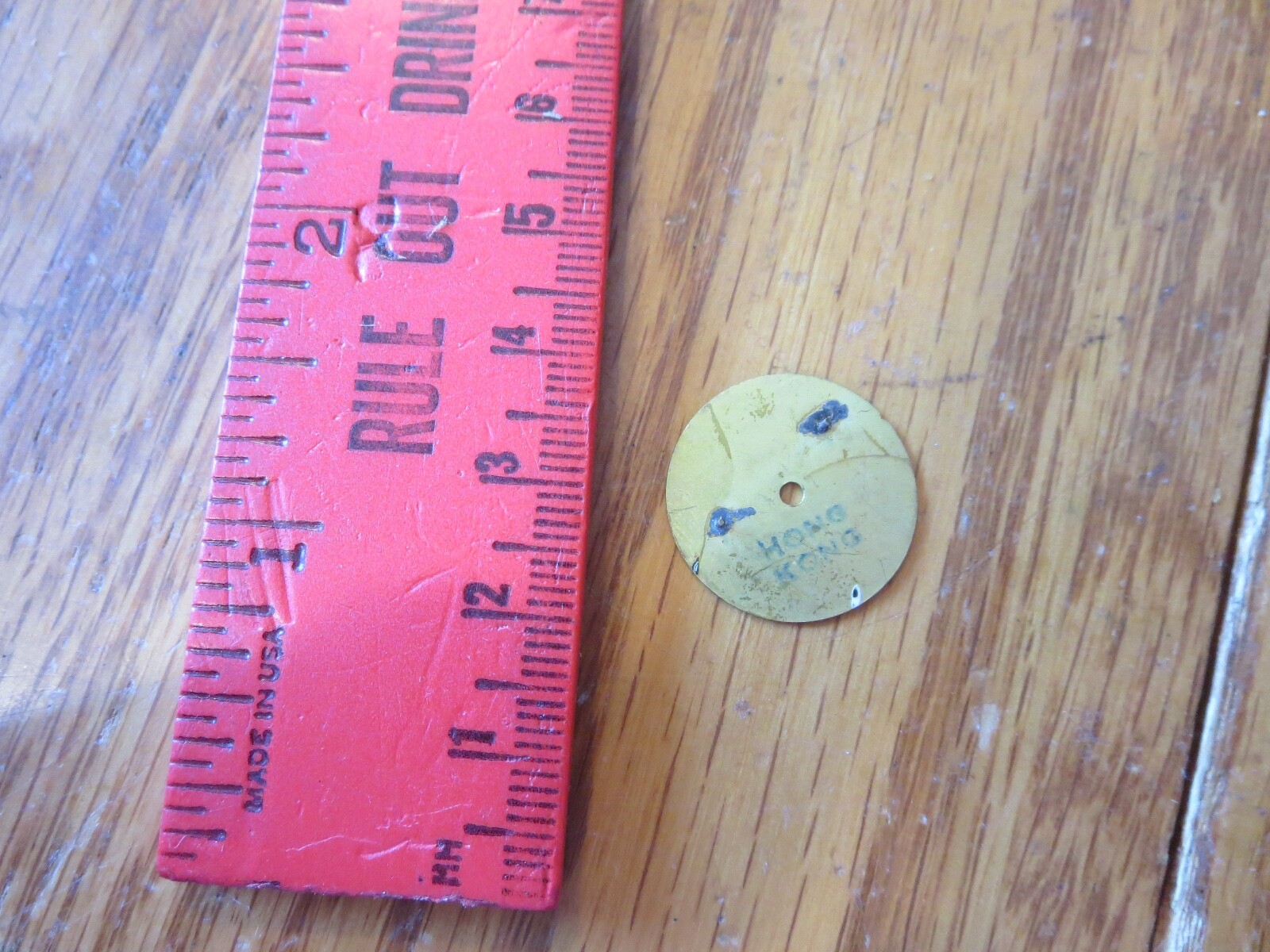 25 Vintage Eastman Watch Dial Face Part Gold Tone Round 20mm Steampunk Art