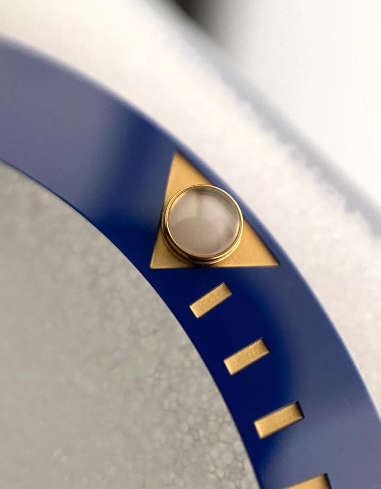 BLUE Ceramic Bezel Insert Fits 41mm Rolex Submariner 126613LB And 126618LB