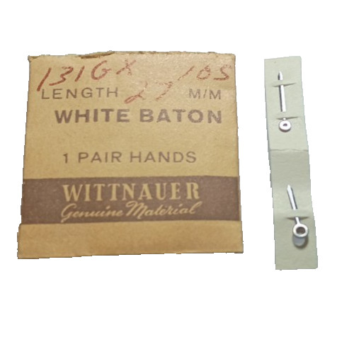 WITTNAUER 10s Watch Hands Silver Baton watch part #131GX