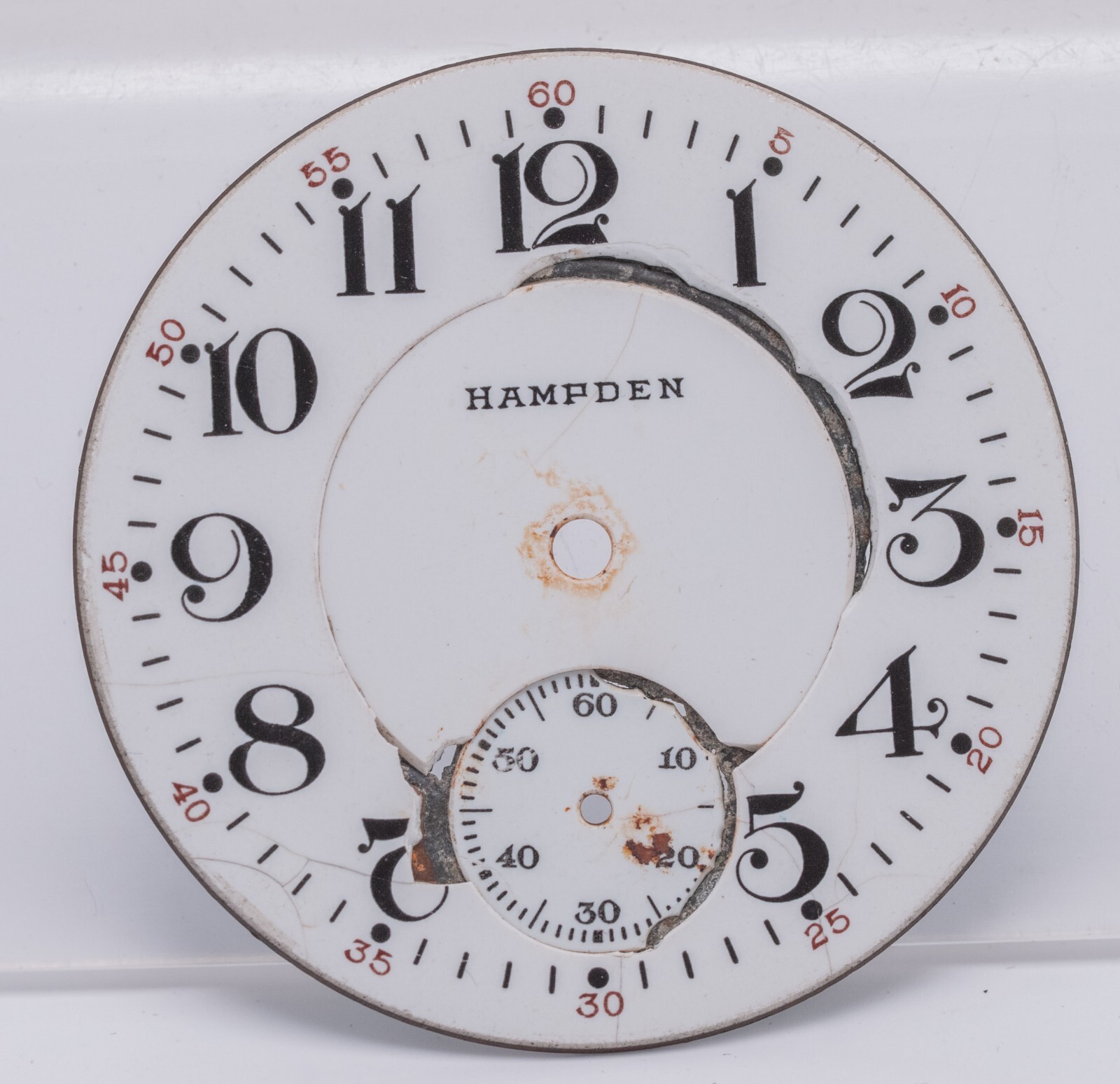 Rough – Hampden 16s Double Sunk RR Watch Dial 41.8mm