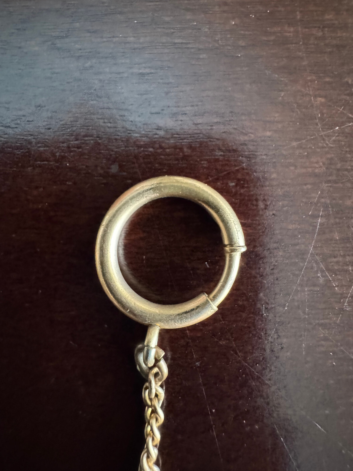 VINTAGE 17.5 INCH H.F.B. POCKET WATCH CHAIN YELLOW GOLD FILLED
