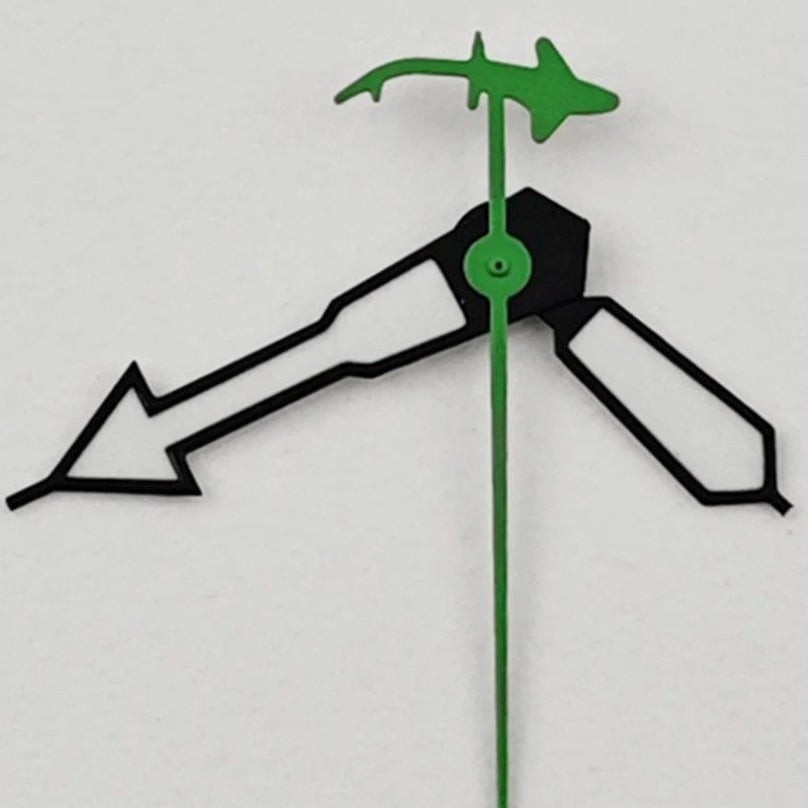 Shark Second Hand Green Lume Watch Hands for NH34 NH35 NH36 NH38 NH39 NH70 NH72