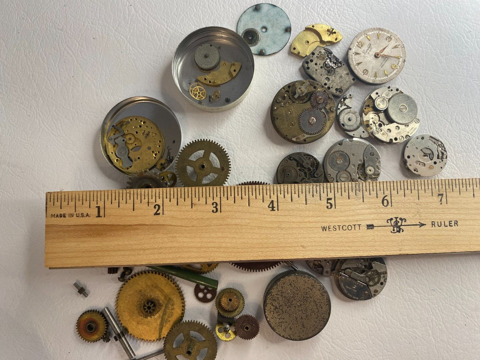 25 Unique Watch Gears Part Steampunk Lot Art Movements Craft Pieces Faces