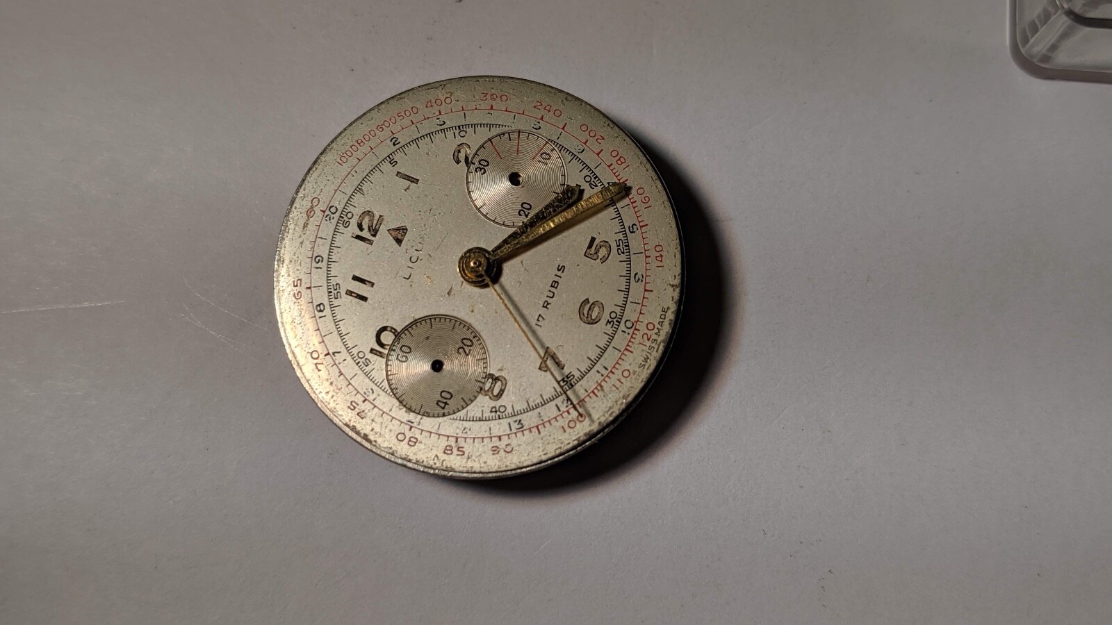 Longines L 48 17 JEWELS DIAL, Chrono MOVEMENT, HANDSx3 FOR PARTS OR REPAIRS, no