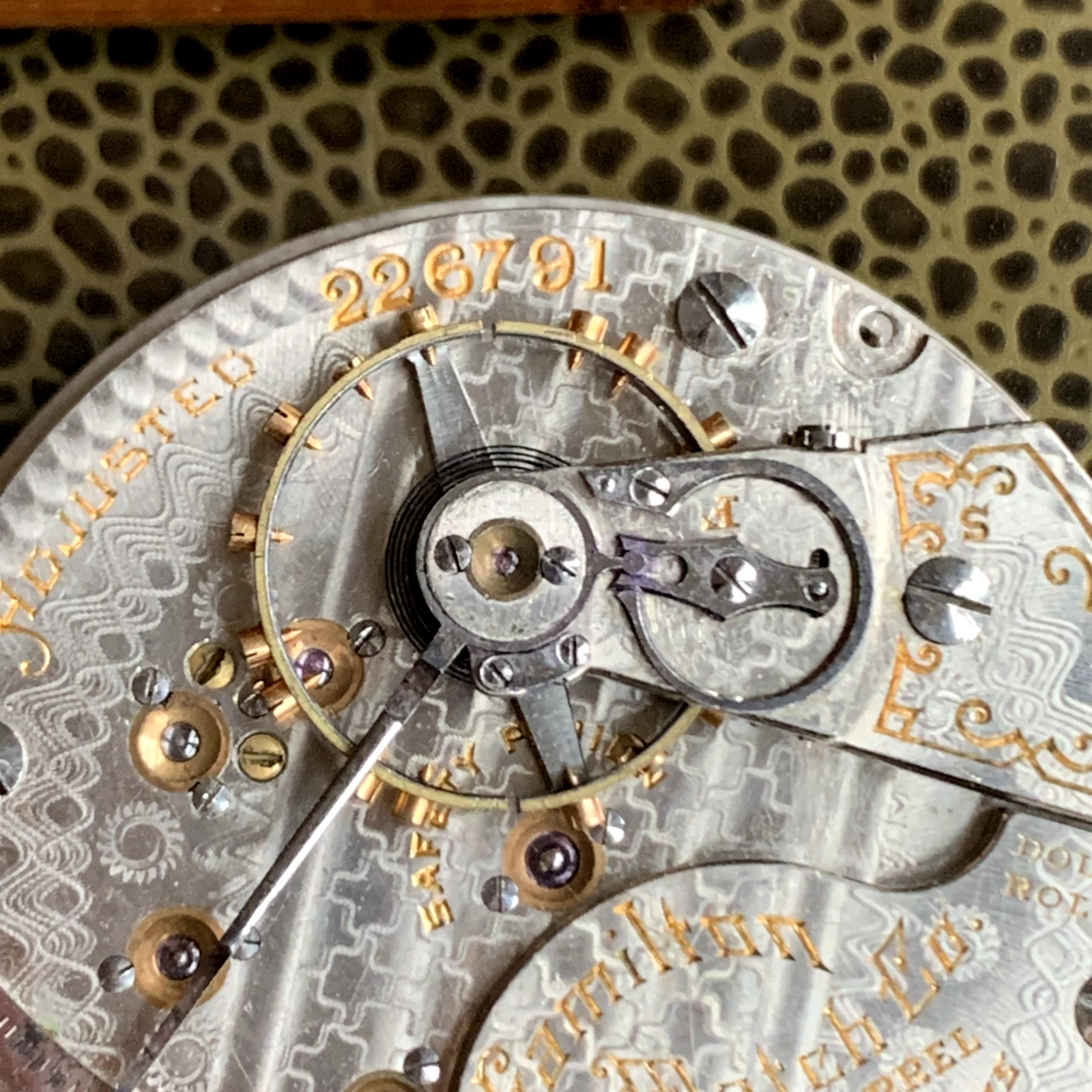 1902 Hamilton Grade 940 18S 21 Jewels Pocket Watch Movement PARTS / REPAIR #2