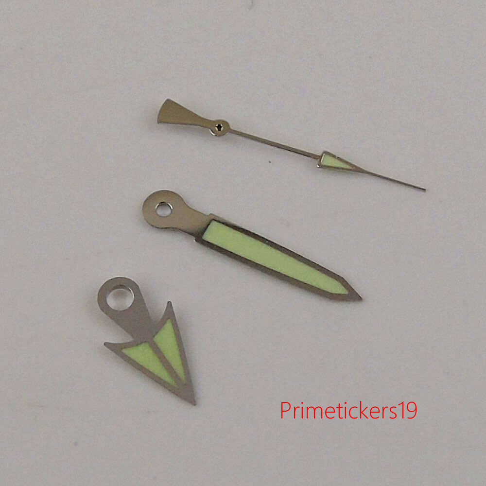 Green Luminous Watch Hands Parts Fit For NH36A NH35A 7S26 4r25 6309 7002 7009