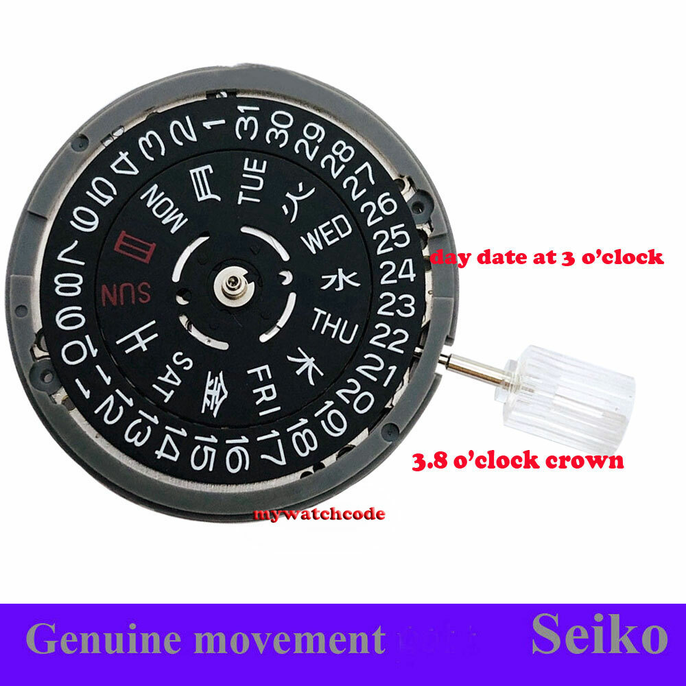 24 jewels Japan NH36A Mechanical Movement 3 & 3.8 O’clock Crown TMI or SII