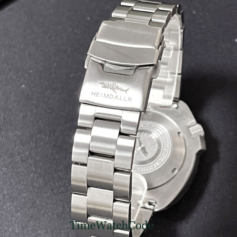 20ATM Titanium Diver Watch Case+Bracelet AR Coating Sapphire Fit For NH35 NH36