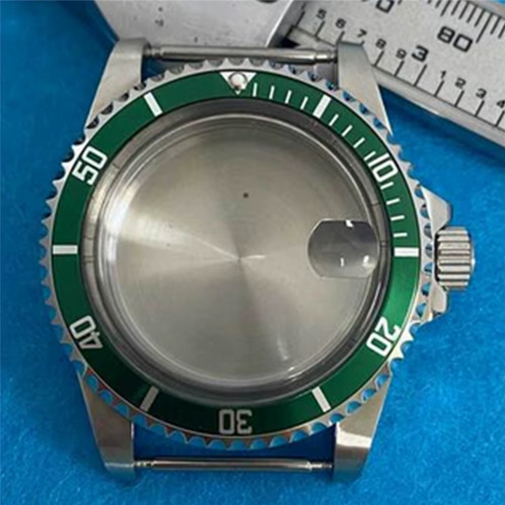 Retro Watch Case 39.5Mm, Waterproof Stainless Steel Acrylic Mirror Watch Case, f