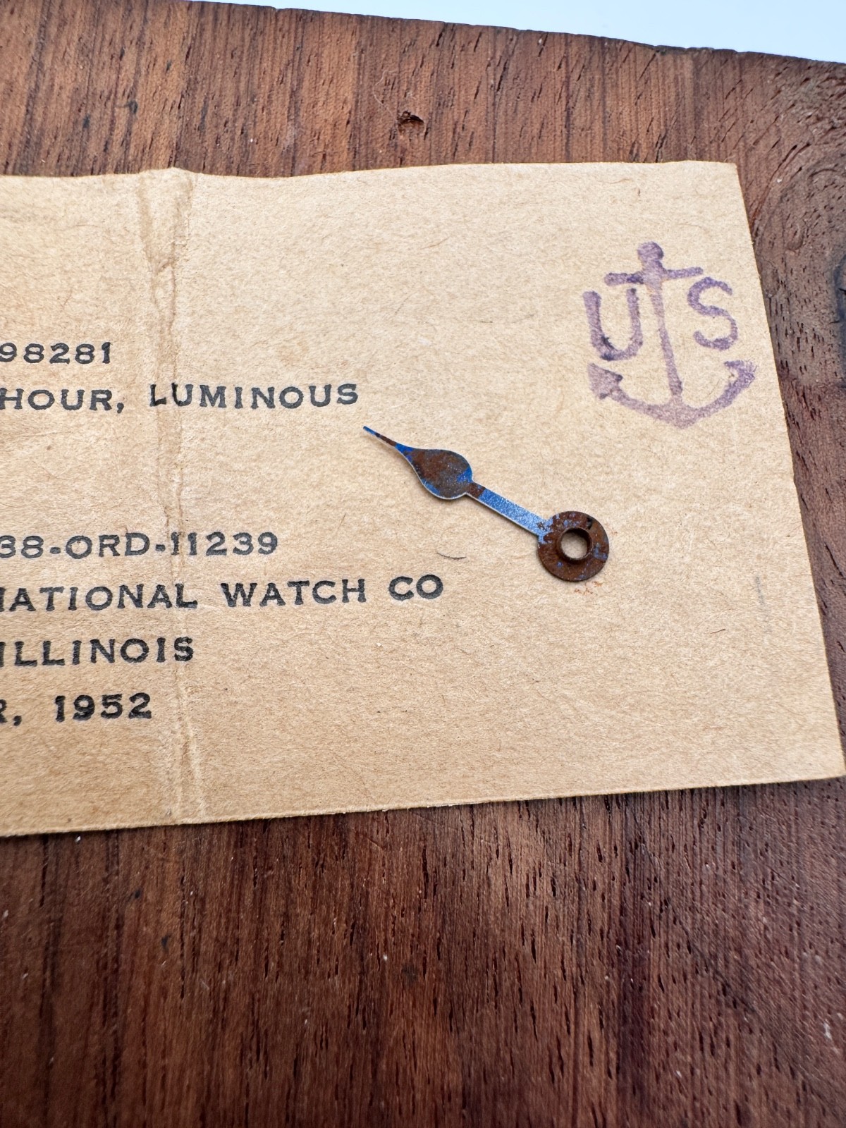 Elgin US Navy Hour watch Hand NOS – WW2 NOS 1952