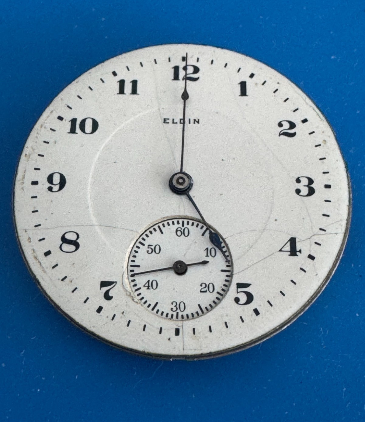 VINTAGE 16 SIZE ELGIN GR. 387 POCKET WATCH MOVEMENT GOOD BALANCE NOT RUNNING