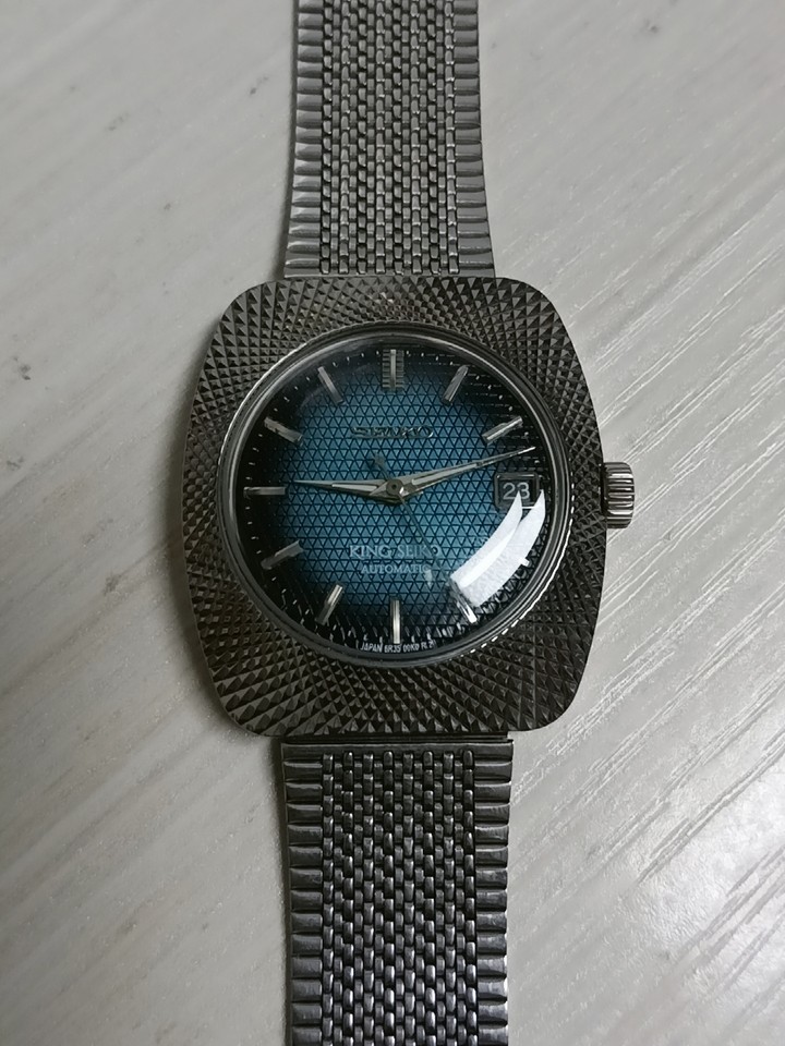 36.5mm Geometric Design Stainless Watch Case Mineral Glass for Nh35/36 Movement