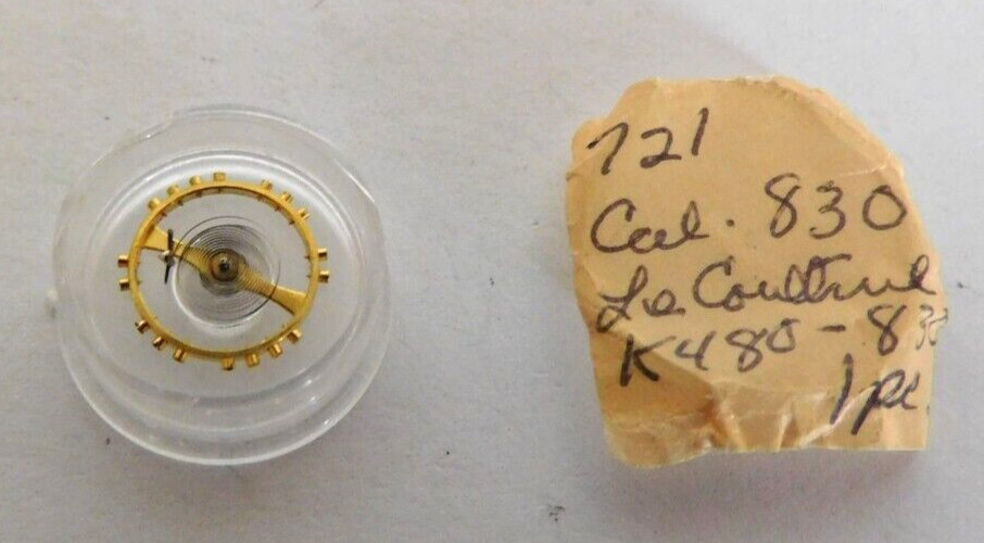 LE COULTRE 480 COMPLETE BALANCE WHEEL. NEW OLD STOCK.