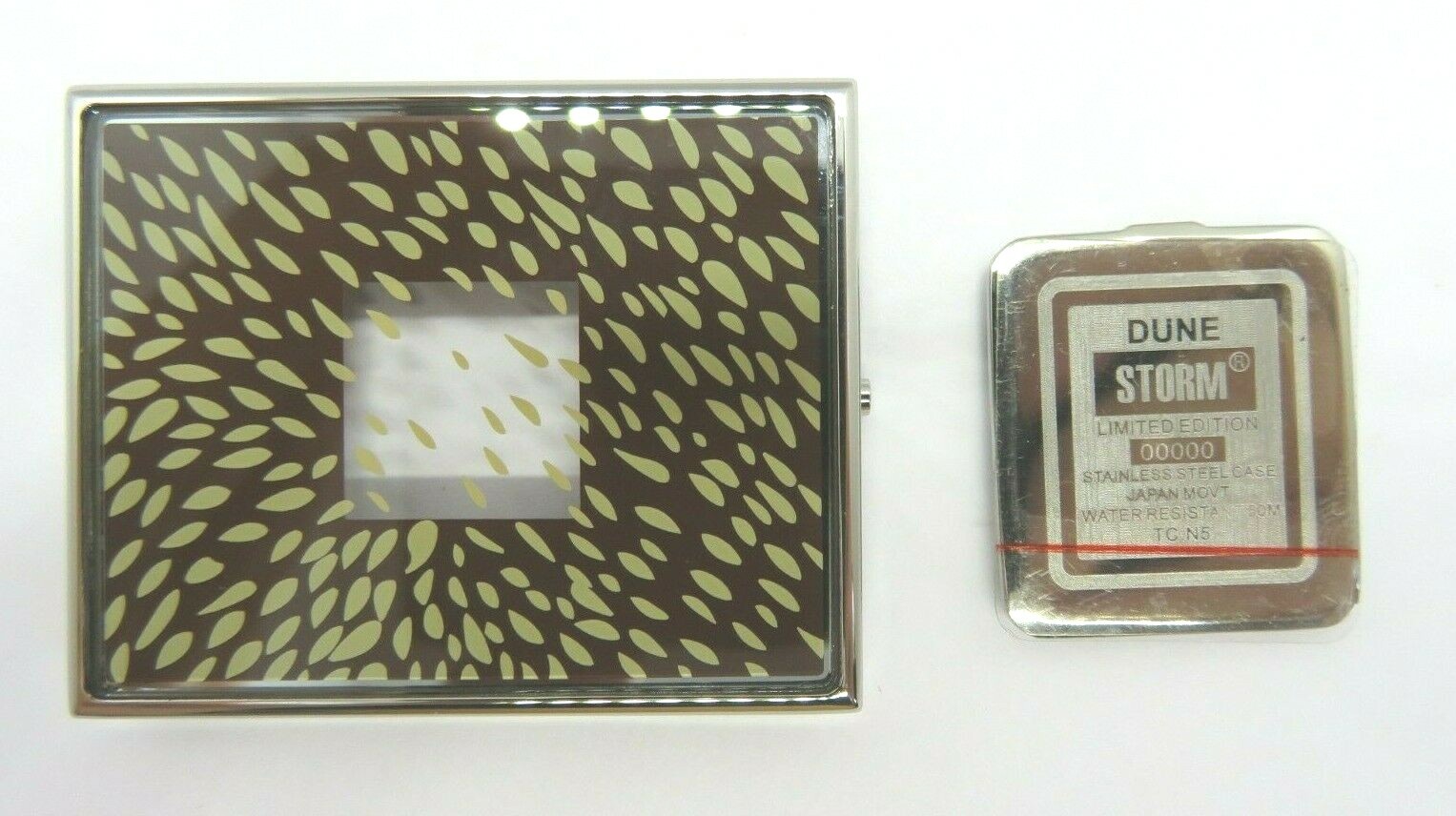 Watch Case Complete with Glass STORM DUNE Brown NEW