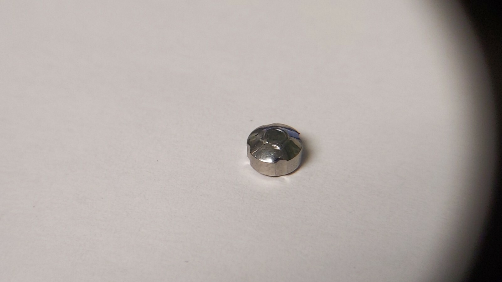 Swiss Made Unbranded CROWN to fit Omega WHITE S/S 4.5mm x 2.0mm T10W CLOVER shap