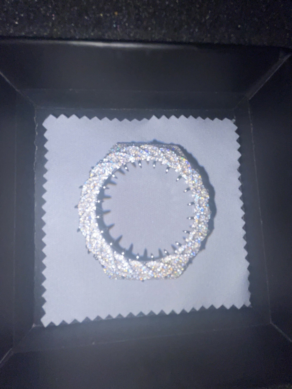 Silver-Tone VVS Moissanite Bezel For Gshock GA2100