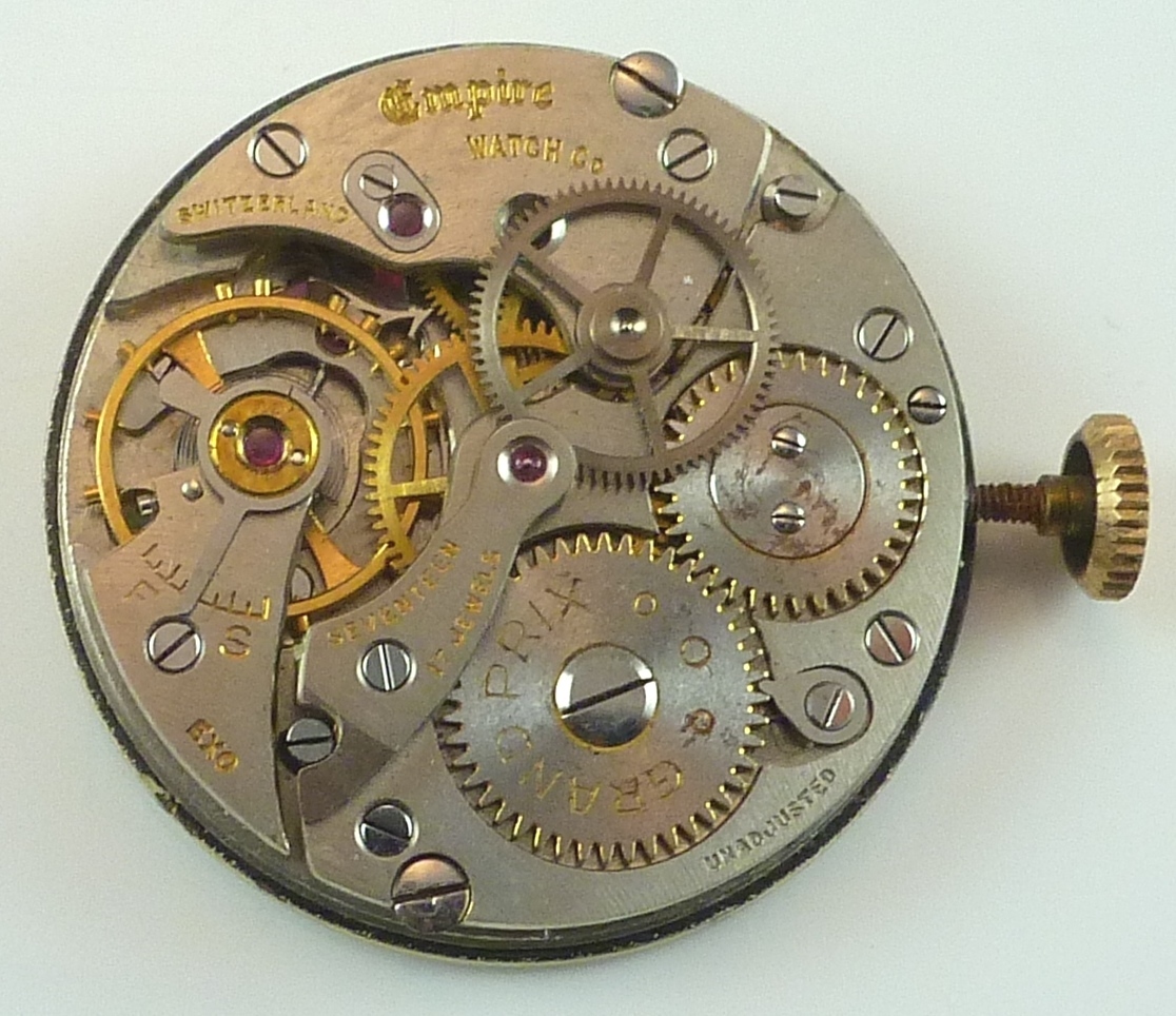 Empire 17 Jewels Mechanical – Complete Running Movement – Sold 4 Parts / Repair