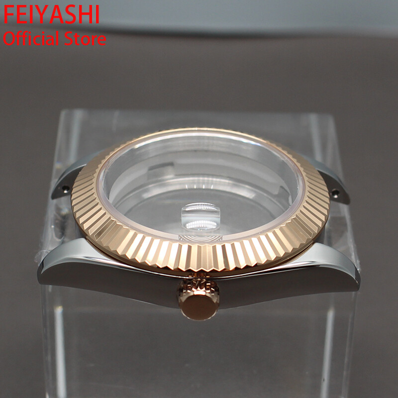 36mm/39mm Log Watch Case Sapphire Glass For Seiko NH35 nh36 8215 8205 28.5mmDial
