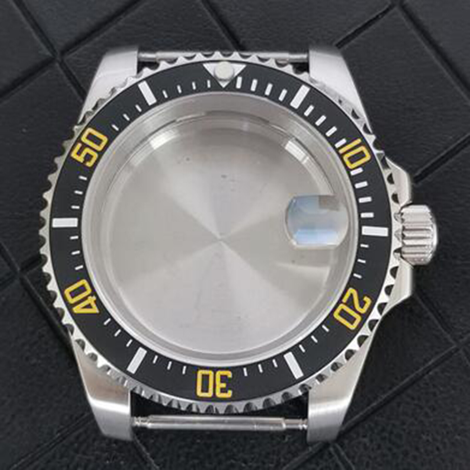 Watch Case Water Ghost Tense Bottom Case Bezel Sapphire Glass for NH34 Movement