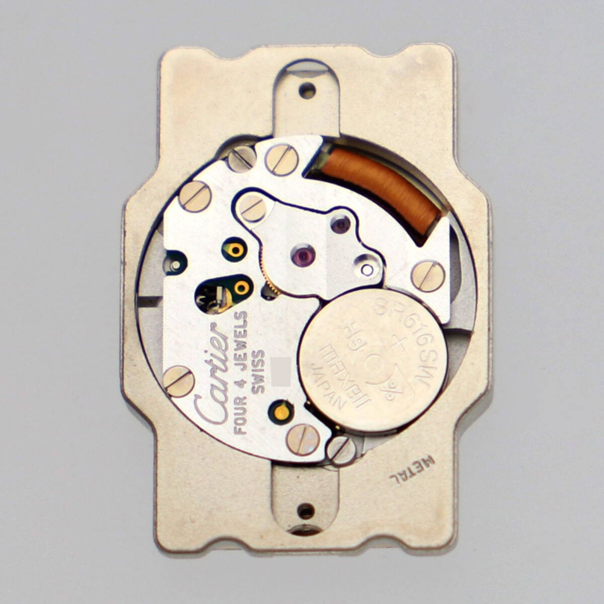 CARTIER Genuine Movement Tank American Cal.157 Watch White Color For Parts