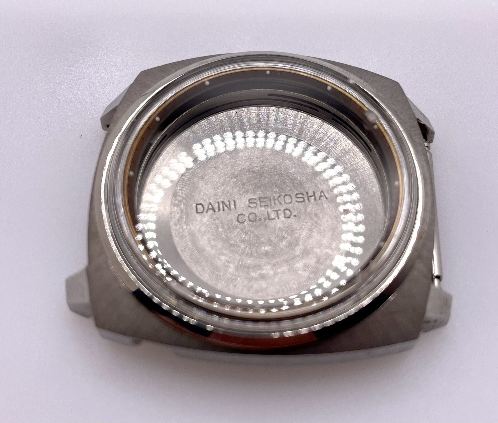Preowned Genuine Seiko 6106-7099 Stainless Steel Complete Case Part