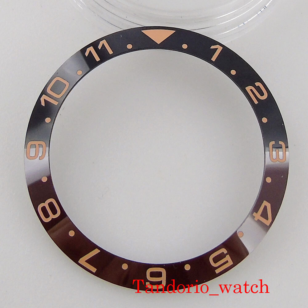 38mm*30.6mm black blue slope Ceramic bezel insert ring for 40mm watch case