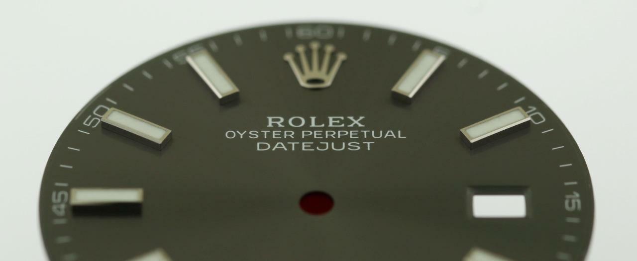 Original Men Rolex Datejust 41 126334 126300 Charcoal Index Dial Stainless #A4